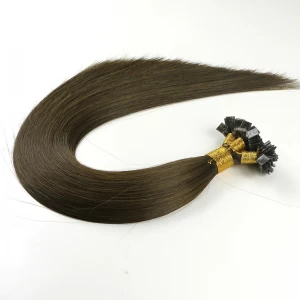 중국 straight wave flat tip hair extensions 제조업체