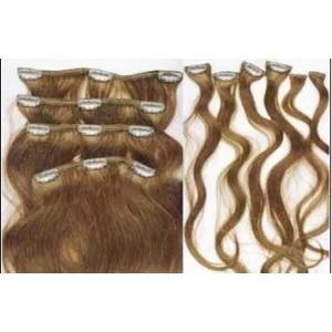 中国 top grade brazilian clip hair extension russian african american clip in hair extensions for black women 制造商