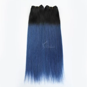 An tSín top quality virgin european hair two tone ombre color human hair weaves déantóir