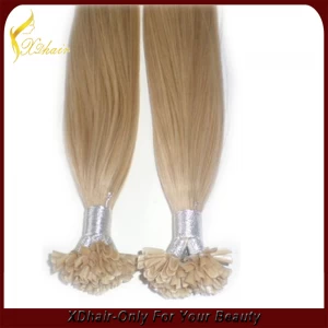 China ull bottom brazillian virgin remy 18" 1.0g/strand nail hair extension manufacturer