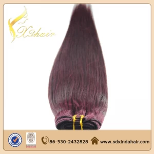 中国 unprocessed no chemical wholesale pure indian remy virgin human hair weft 制造商