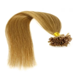 China very cheap hair extensions grade 8a 1g/0.8g/0.6g/strand virgin brazilian remy human hair U nail tip hair extension fabrikant