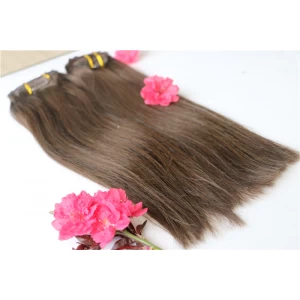 An tSín virgin hair clip in with lace for black women full head 120g, 160g,180remy clip in human hair déantóir