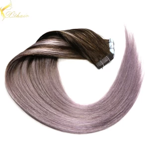 porcelana wholesale customized 100% remy ombre piano tape hair fabricante