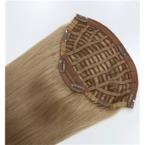 中国 wholesale double drawn virgin remy half wig 制造商