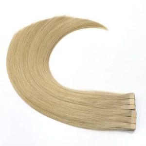 China wholesale double sided tape hair extension Remy Virgin Brazilian Human hair fabricante