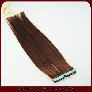 中国 wholesale price pu skin hair weft hair extension メーカー