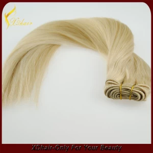 中国 卸売純粋なインドレミー処女人間の髪の毛の横糸 メーカー