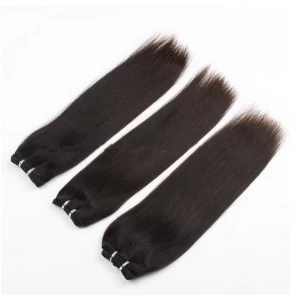 中国 wholesale virgin brazilian straight hair guarantee quality silk straight wave 制造商