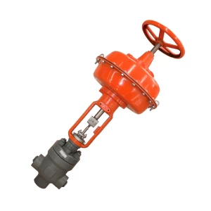 China 1'' 2500LB A182 F22 BW end diaphragm pneumatic with hand wheel desuperheater water control valve manufacturer