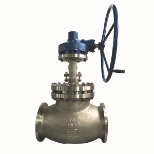 China 10'' 150LB ASTM A351 CF8 BW connection bellow sealed Worm gear handle wheel operated globe valve manufacturer