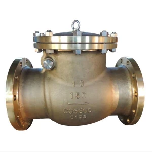 China 10'' C95800 150LB RF swing check valve manufacturer