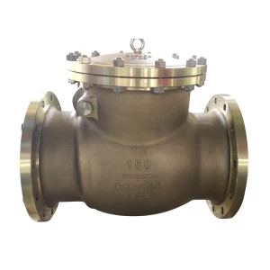 China 12'' C95800 150LB RF swing check valve manufacturer