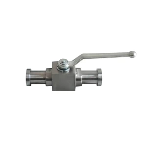 China 2'' 6000psi B381 F2 SAE flanged full port floating handle operated ball valve manufacturer