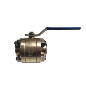 China 3/4'' 800LB  ASTM B148 UNS C95800 SW 3pc full port floating level operated ball valve manufacturer