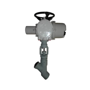 Cina 3/8'' 4500LB A105 Rotork electrical actuator with hand wheel SW Y type globe valve produttore
