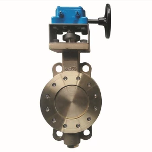 China 4'' 150LB C95800 PTFE seat wafer type handle wheel butterfly valve manufacturer