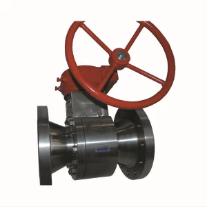 China 6'' 300LB B381 F2 RF flange 2pc reduce port hand wheel operated ball valve manufacturer