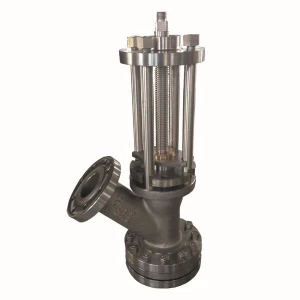 China 6''*4'' ASTM A351 CF3 300LB RF handle wheel +bevel gear operated Y type tank bottom valve manufacturer
