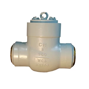 China 8inch 900LB ASTM A217 WC6 High temperature high pressure seal BW check valve manufacturer