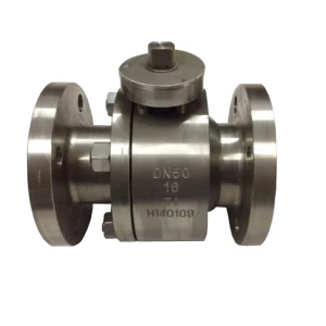 China DN50 PN16 B381 F2 metal seated floating RF connection 2 pc bare stem ball valve manufacturer