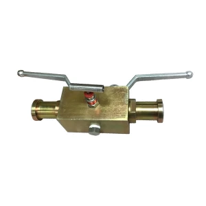 China Handle 1'' 6000psi ASTM A105 SAE connection 2 floating balls and 1 needle valve DBB (double block and bleed) valve manufacturer