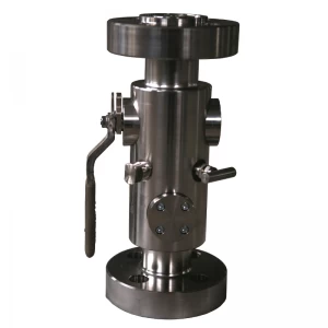 China Handle operated 2'' 2500LB ASTM A 182 F316 RTJ connection 3 pc double block and bleed ball valve manufacturer
