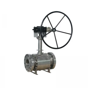 China Handle wheel operated DN150 PN100 ASTM B182 F304 forged RF connection cryogenic ball valve hand wheel operated manufacturer