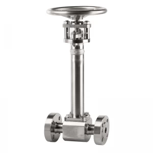 China Handle wheel operated DN20 PN16 ASTM B182 F304 forged hard seat  RF connection cryogenic globe valve manufacturer