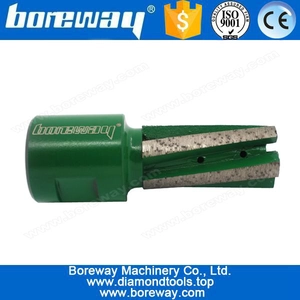 चीन 1-5 / 8 इंच एक्स 3/4 इंच गैस वेल्डेड महिला धागा - टेढ़ी खंड हाई स्पीड डायमंड फिंगर बिट उत्पादक