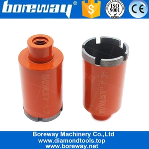 China 2" 51mm Laser Welded Diamond Dry Core Drill Bit For Drilling Granite Marble Nature Stone With 5 Segment manufacturer