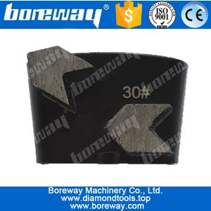 China 2 Pfeil Diamant Bar Betonblock Pads mit EZ Wechsel Anschluss für HTC Schleifmaschinen Hersteller