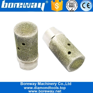 中国 M14コネクタ100＃が付いている25mm電気メッキ研削粉砕ドラムダイヤモンドストーンゼロ公差ホイール メーカー