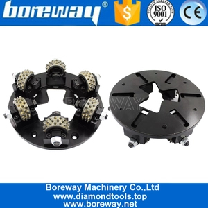 China 270mm Redi Lock Rotary Bush Hammer Plate For Grinding Rough Surface manufacturer