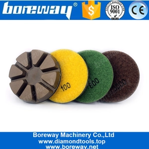 China 3 Inch 75mm Resin Bond Concrete Floor Grinding Discs Abrasive Tools manufacturer