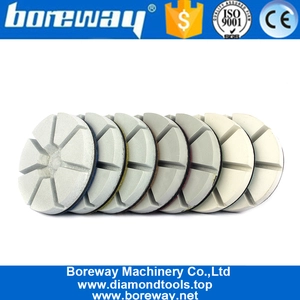 中国 3インチの樹脂の結束のダイヤモンドの乾燥したコンクリートの床の研摩剤のパッド メーカー