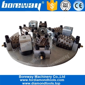 China 300MM Diamond Bush Hammer Plate Wheel Fit für Bodenschleifer Hersteller