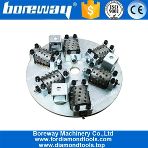 China 300MM Floor Bush Hammerplatte mit 6 Rollen Hersteller