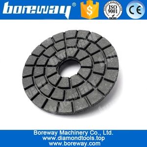 China 3inch 75mm 80mm Diamond Buff Pad Black For Tile Marble Granite Stone 1 manufacturer