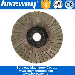 China 4 Zoll 100mm galvanisierte Diamant-Klappenscheibe für Steinmetall Hersteller
