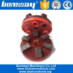 中国 3つの穴が付いている4インチのKlindexのダイヤモンドの金属の粉砕のパッド メーカー