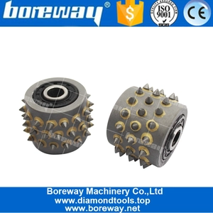 China 45 Stifte Hardlegierbuschhammerwalze ohne Klammer für Steinbetonbodenmühle Hersteller