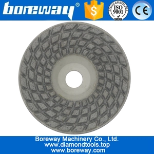 China 4inch 100mm 7 steps plastic backer diamond polishing pads manufacturer