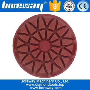 China 4inch 100mm 7 steps wet use floor polishing pads for ceramic concrete granite marble floor manufacturer