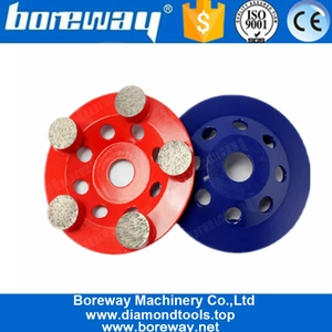 Cina Piastra di macinazione in cemento diamantato D125MM da 5 pollici per pavimento in terrazzo in cemento produttore