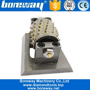 China 60s Diamond Frankfurt Bush Hammer Roller For Granite Finish Manufacturer manufacturer