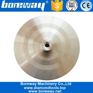 China 7-Zoll-180-mm-Polierstein-Aluminium-Klett-Backer-Polierstein-Pad mit M14-Anschlusslieferanten Hersteller
