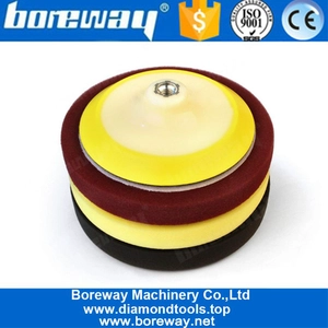 中国 7インチスポンジバフ研磨パッド+車のワックス洗浄用6インチバッカーパッド メーカー