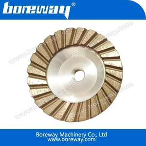 China Aluminum Diamond Terrazzo Cup Grinding Wheel With Hot Pressed manufacturer