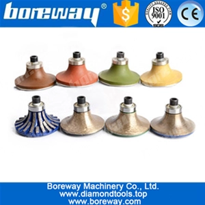 中国 B30 Demi Bullnoseダイヤモンドルータビット、エッジプロファイリングマシンハンド用 メーカー